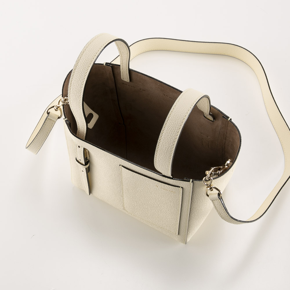 ヴァレクストラ Valextra ハンド・トートバッグ MICRO BUCKET W STRAP ライトゴールド金具 WBSF0090028-LOCTF【FITHOUSE ONLINE SHOP】