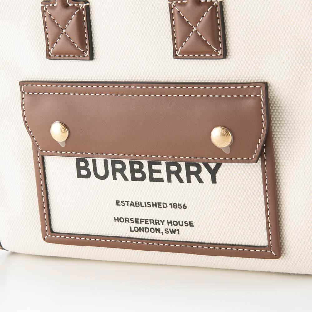 バーバリー BURBERRY ツートン キャンバス MINI フレヤトートバッグ 8044143【FITHOUSE ONLINE SHOP】
