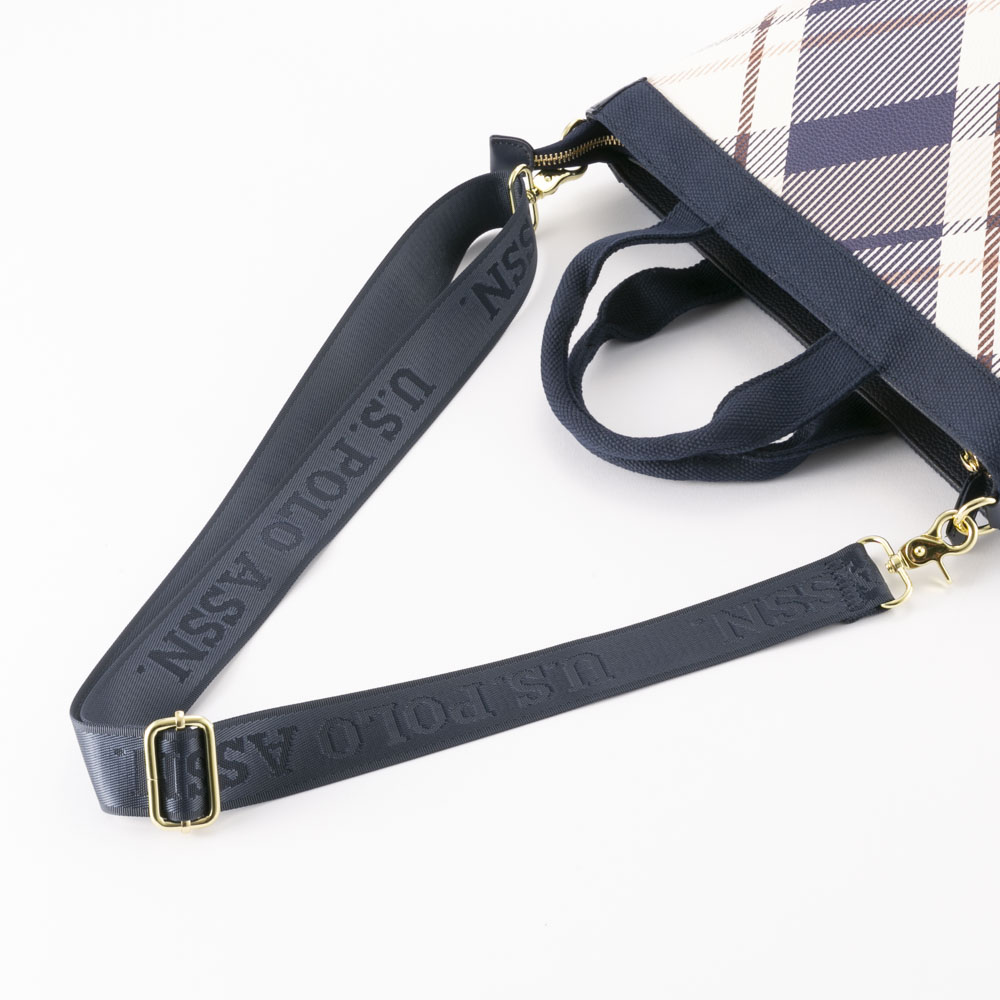 ユーエスポロアッスン US POLO ASSN チェック柄2WAYトートバッグ USPA2676【FITHOUSE ONLINE SHOP】