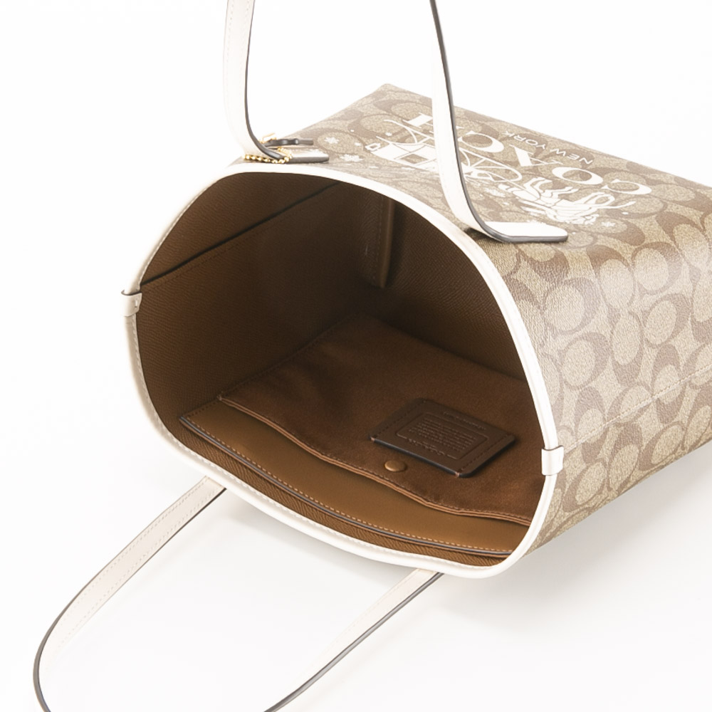 コーチ COACH ミニ シティ トートバッグ シグネチャー キャンバス ホース アンド スレイ CM183【FITHOUSE ONLINE SHOP】