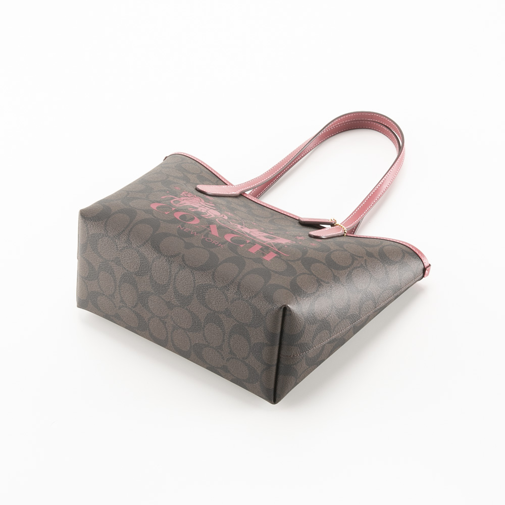 コーチ COACH ミニ シティ トートバッグ シグネチャー キャンバス ホース アンド スレイ CM183【FITHOUSE ONLINE SHOP】