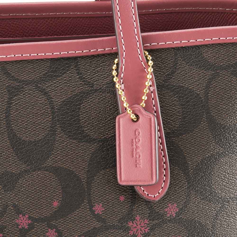 コーチ COACH ミニ シティ トートバッグ シグネチャー キャンバス ホース アンド スレイ CM183【FITHOUSE ONLINE SHOP】