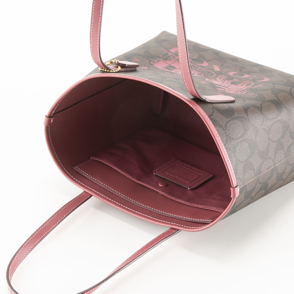 コーチ COACH ミニ シティ トートバッグ シグネチャー キャンバス ホース アンド スレイ CM183【FITHOUSE ONLINE SHOP】