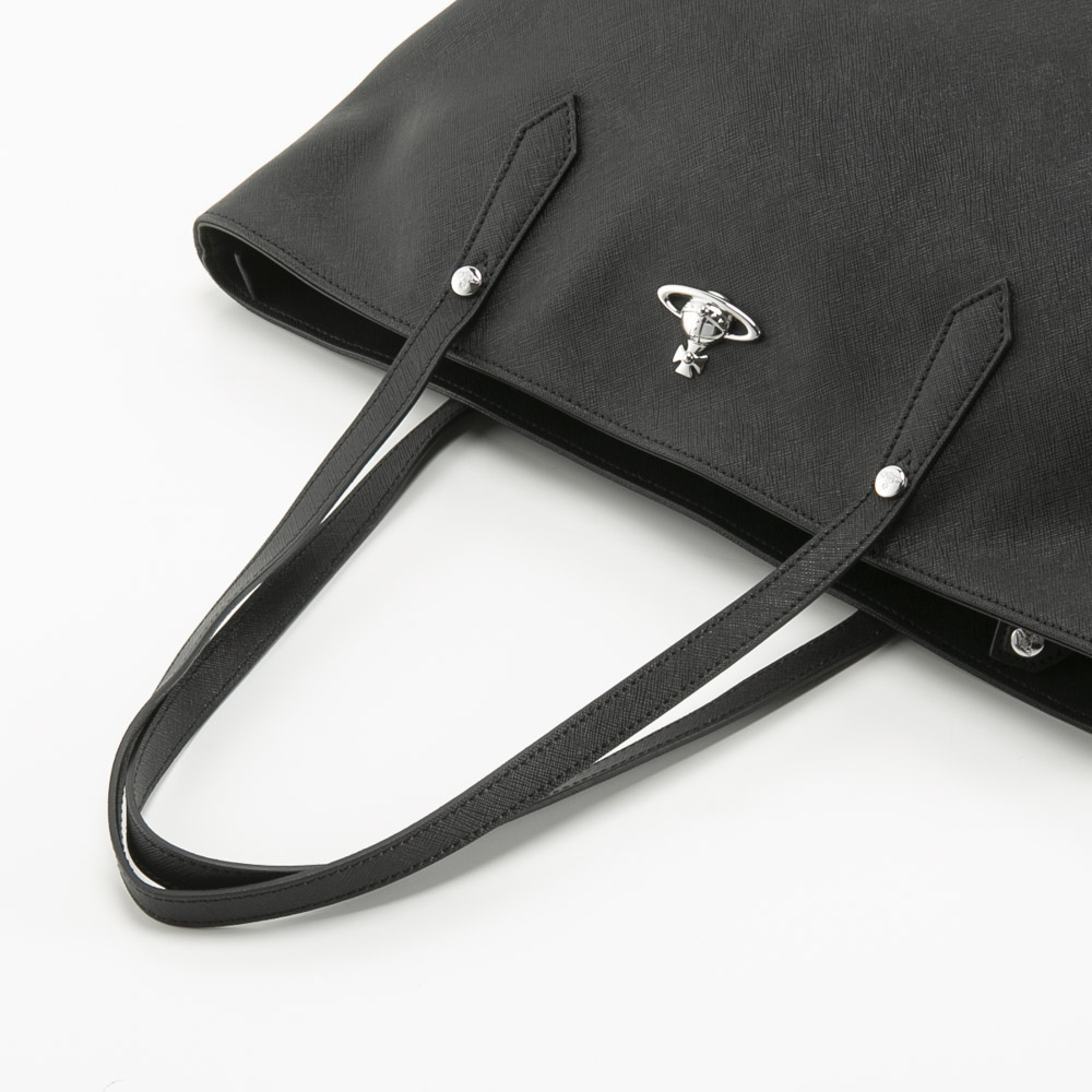 ヴィヴィアンウエストウッド Vivienne Westwood トートバッグ レディース SHOPPER SAFFIANOトート 4D010002U-L008V N401-BK【FITHOUSE ONLINE SHOP】