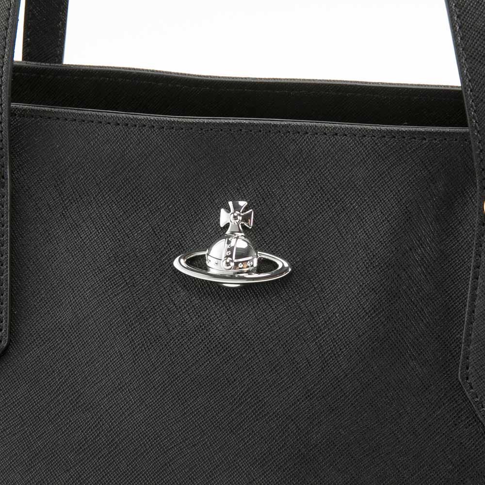 ヴィヴィアンウエストウッド Vivienne Westwood トートバッグ レディース SHOPPER SAFFIANOトート 4D010002U-L008V N401-BK【FITHOUSE ONLINE SHOP】