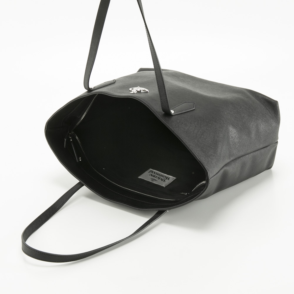 ヴィヴィアンウエストウッド Vivienne Westwood トートバッグ レディース SHOPPER SAFFIANOトート 4D010002U-L008V N401-BK【FITHOUSE ONLINE SHOP】