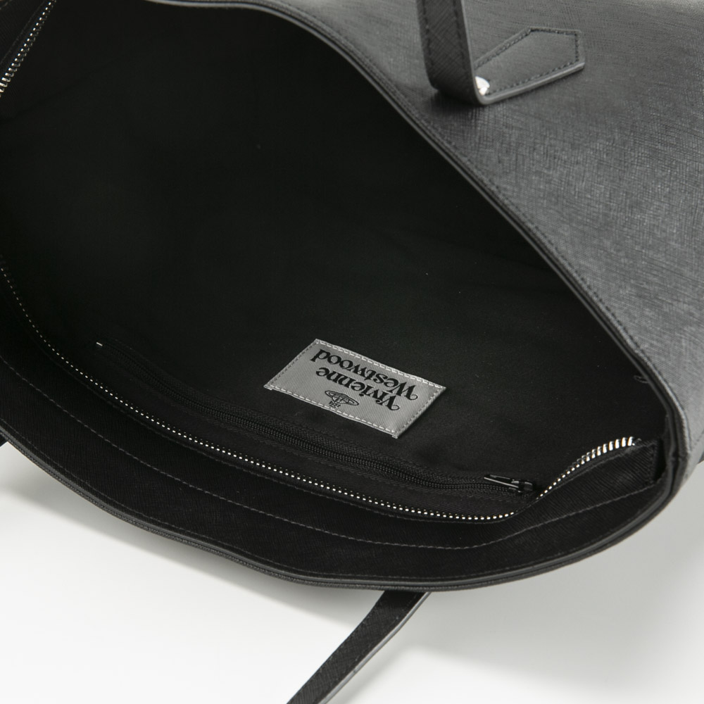 ヴィヴィアンウエストウッド Vivienne Westwood トートバッグ レディース SHOPPER SAFFIANOトート 4D010002U-L008V N401-BK【FITHOUSE ONLINE SHOP】