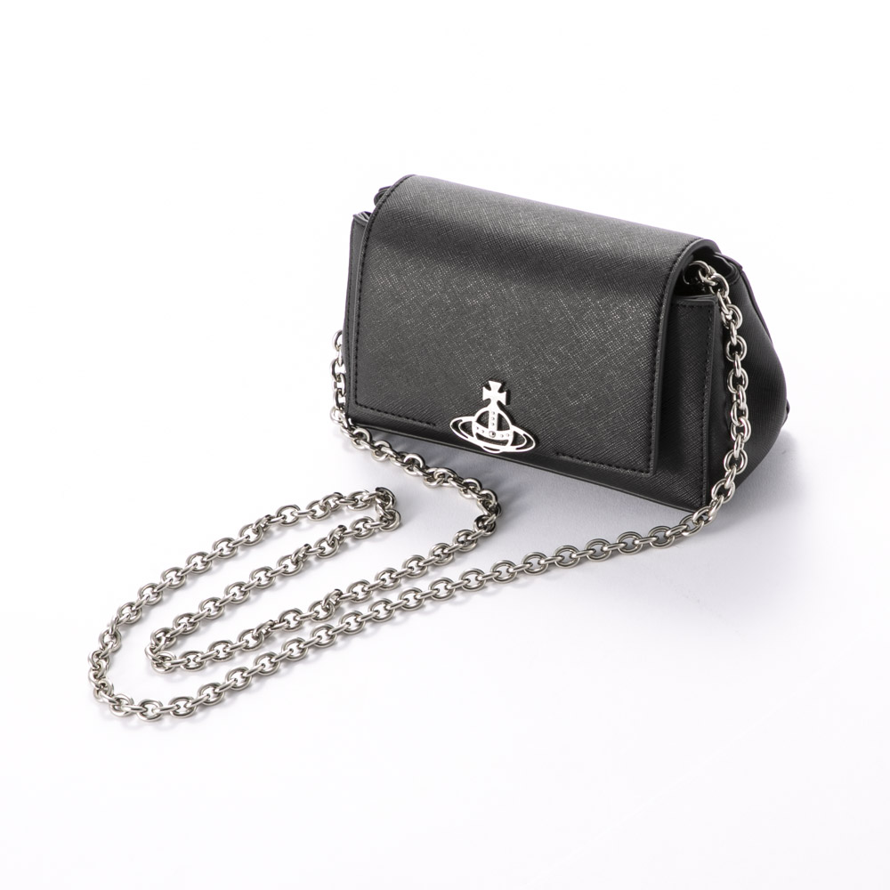 ヴィヴィアンウエストウッド Vivienne Westwood HAZEL SMALL HANDBAG ヘーゼル チェーンショルダー付きハンドバッグ 46030001W-S0021【FITHOUSE ONLINE SHOP】