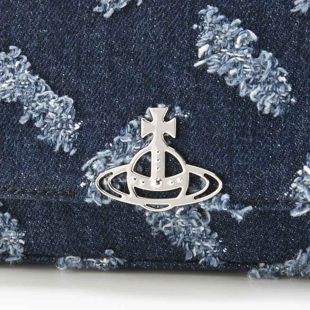 ヴィヴィアンウエストウッド Vivienne Westwood RIPPED DENIM HAZEL SMALL チェーンショルダー付きハンドバッグ 46030001W-W01BO【FITHOUSE ONLINE SHOP】