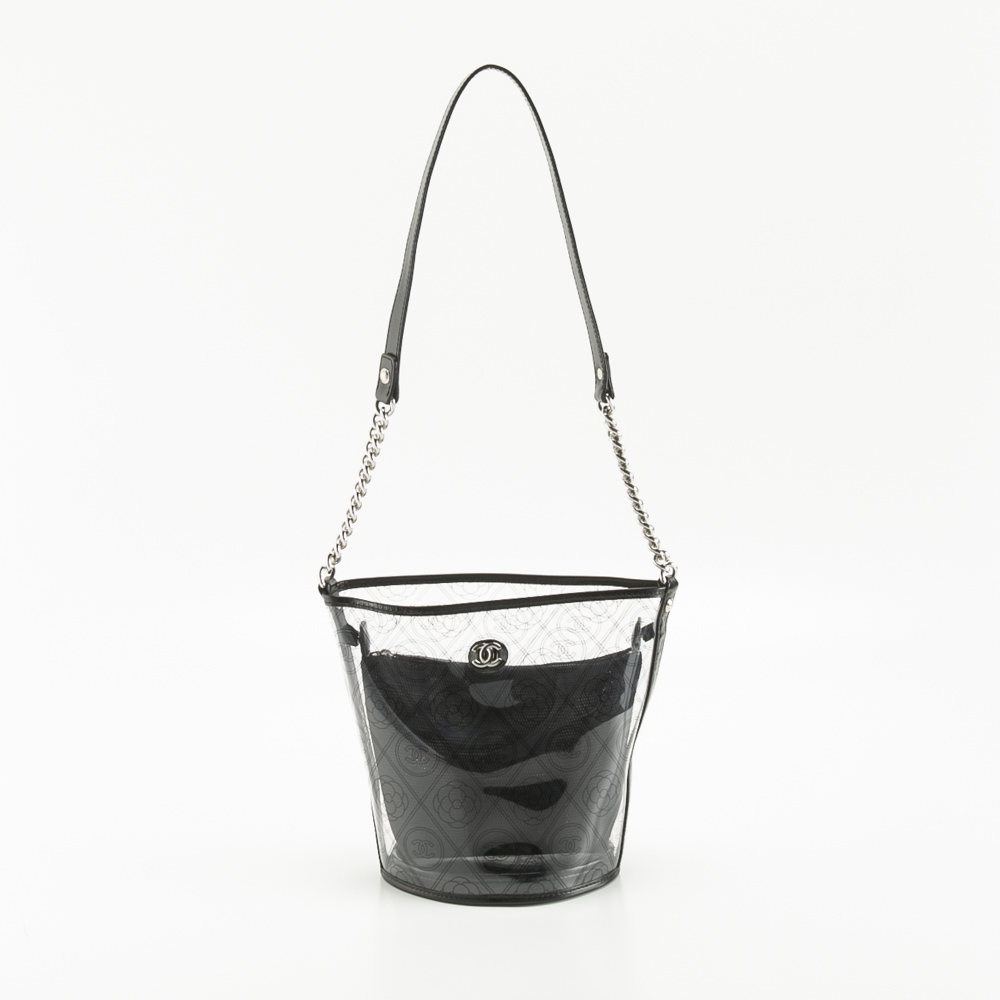 シャネル CHANEL  カメリア＆ロゴプリントクリアバケット 57637Y83500【FITHOUSE ONLINE SHOP】