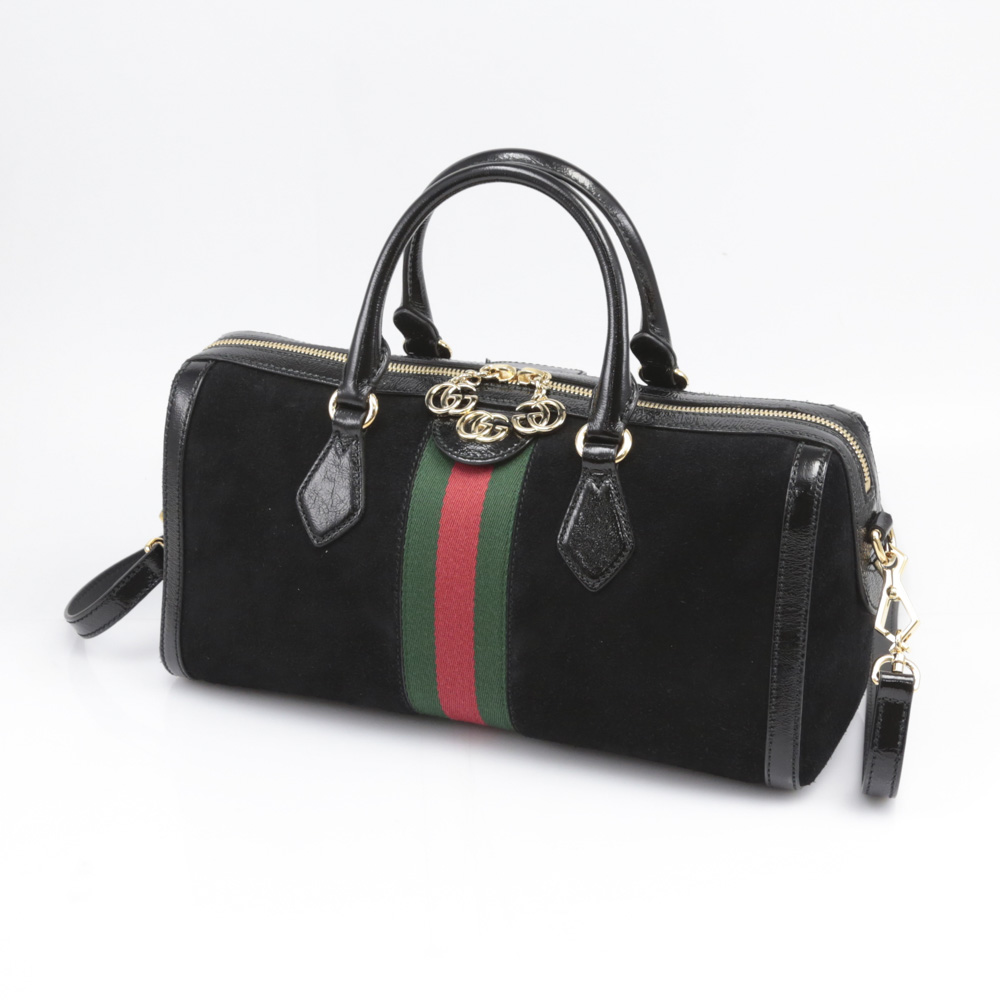 グッチ GUCCI ハンド・トートバッグ OPHIDIA スエードバッグSD付き 