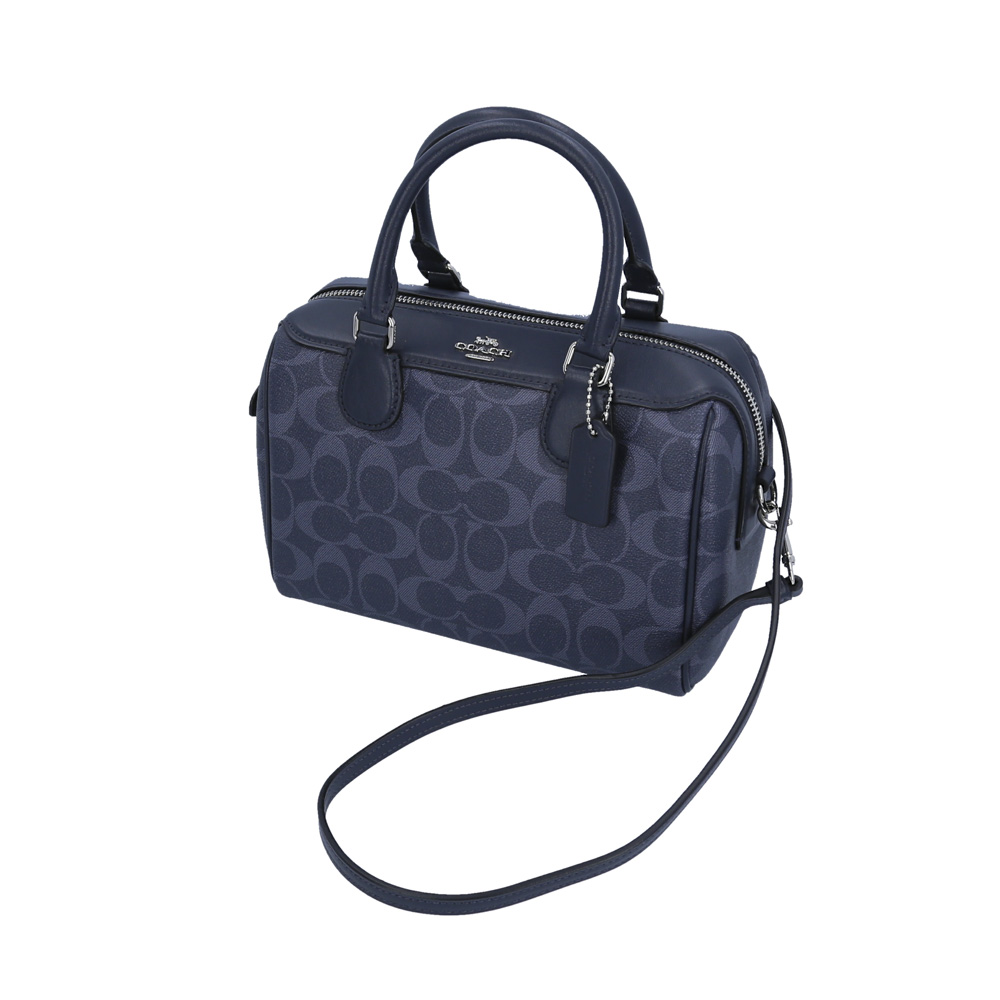 コーチ COACH ボストンバッグ シグネチャーデニムミニボストンSD付 
