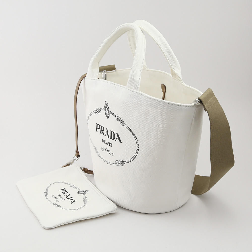プラダ PRADA トートバッグ CANAPAロゴハンドトートSD付 1BG186-ZKI 