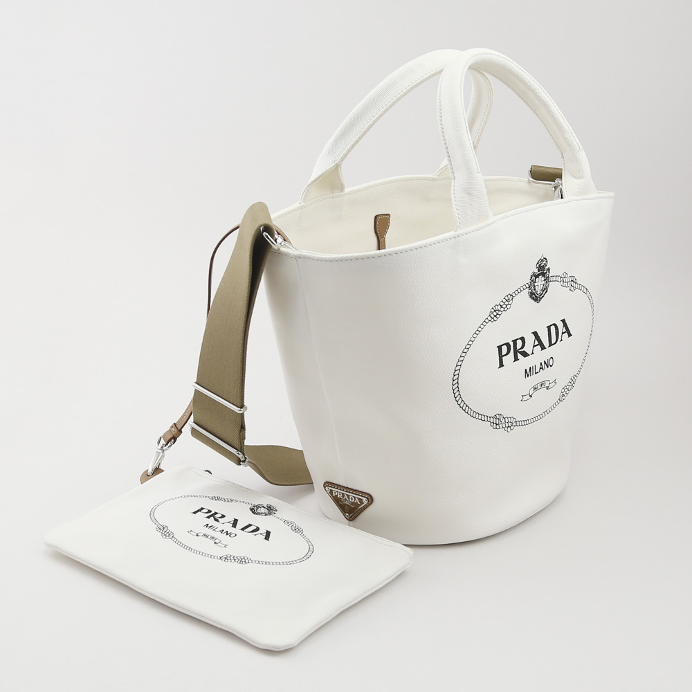 プラダ PRADA トートバッグ CANAPAロゴハンドトートSD付 1BG186-ZKI 