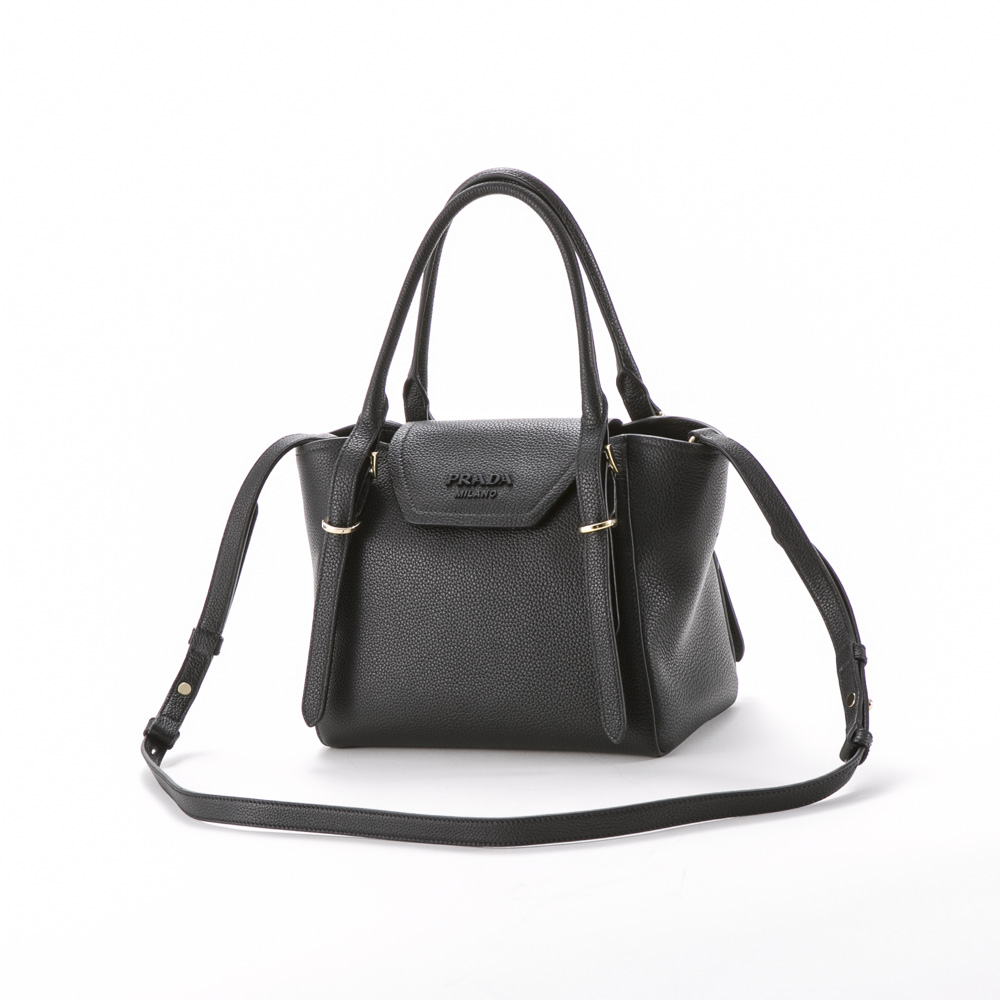 プラダ PRADA トートバッグ VITELLO GRAINﾄｰﾄﾊﾞｯｸﾞ/NERO 1BA271-2DFU