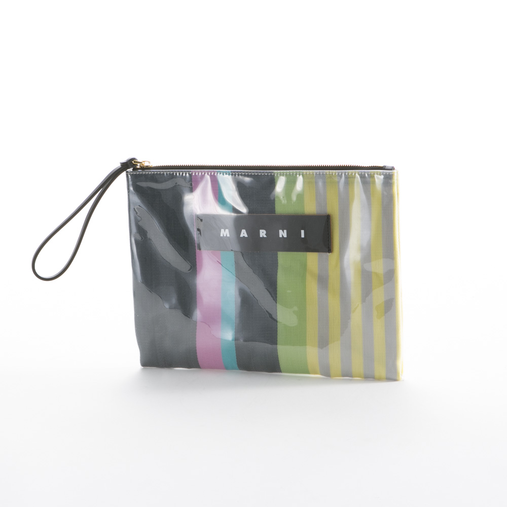 マルニ MARNI クラッチバッグ GLOSSY STRIPEDGRIP PHMO0003Q0<br ...