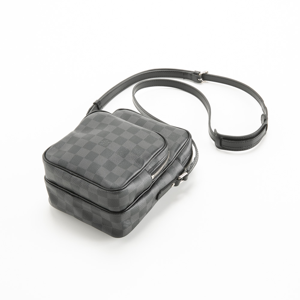 【ヴィンテージ・中古】ルイ･ヴィトン LOUIS VUITTON ショルダーバッグ ダミエ グラフィット レム N41446【FITHOUSE ONLINE SHOP】