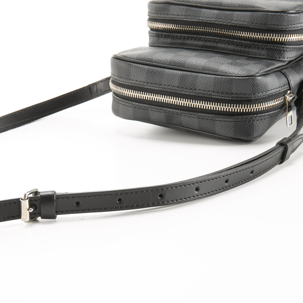 【ヴィンテージ・中古】ルイ･ヴィトン LOUIS VUITTON ショルダーバッグ ダミエ グラフィット レム N41446【FITHOUSE ONLINE SHOP】