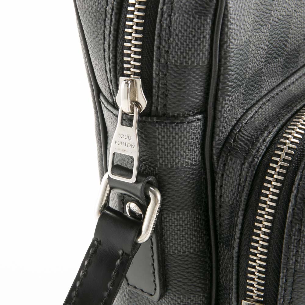 【ヴィンテージ・中古】ルイ･ヴィトン LOUIS VUITTON ショルダーバッグ ダミエ グラフィット レム N41446【FITHOUSE ONLINE SHOP】