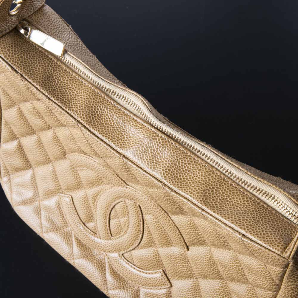 ヴィンテージ・中古】シャネル CHANEL キャビアスキンチェーンワン 