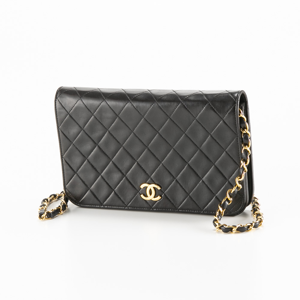 【ヴィンテージ・中古】シャネル CHANEL フルフラップ プッシュロック チェーンショルダーバッグ A03568【FITHOUSE ONLINE SHOP】