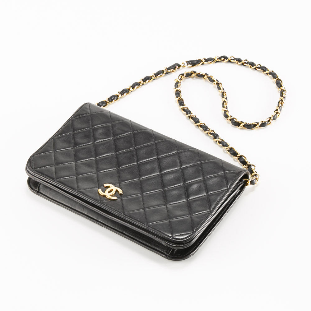 【ヴィンテージ・中古】シャネル CHANEL フルフラップ プッシュロック チェーンショルダーバッグ A03568【FITHOUSE ONLINE SHOP】