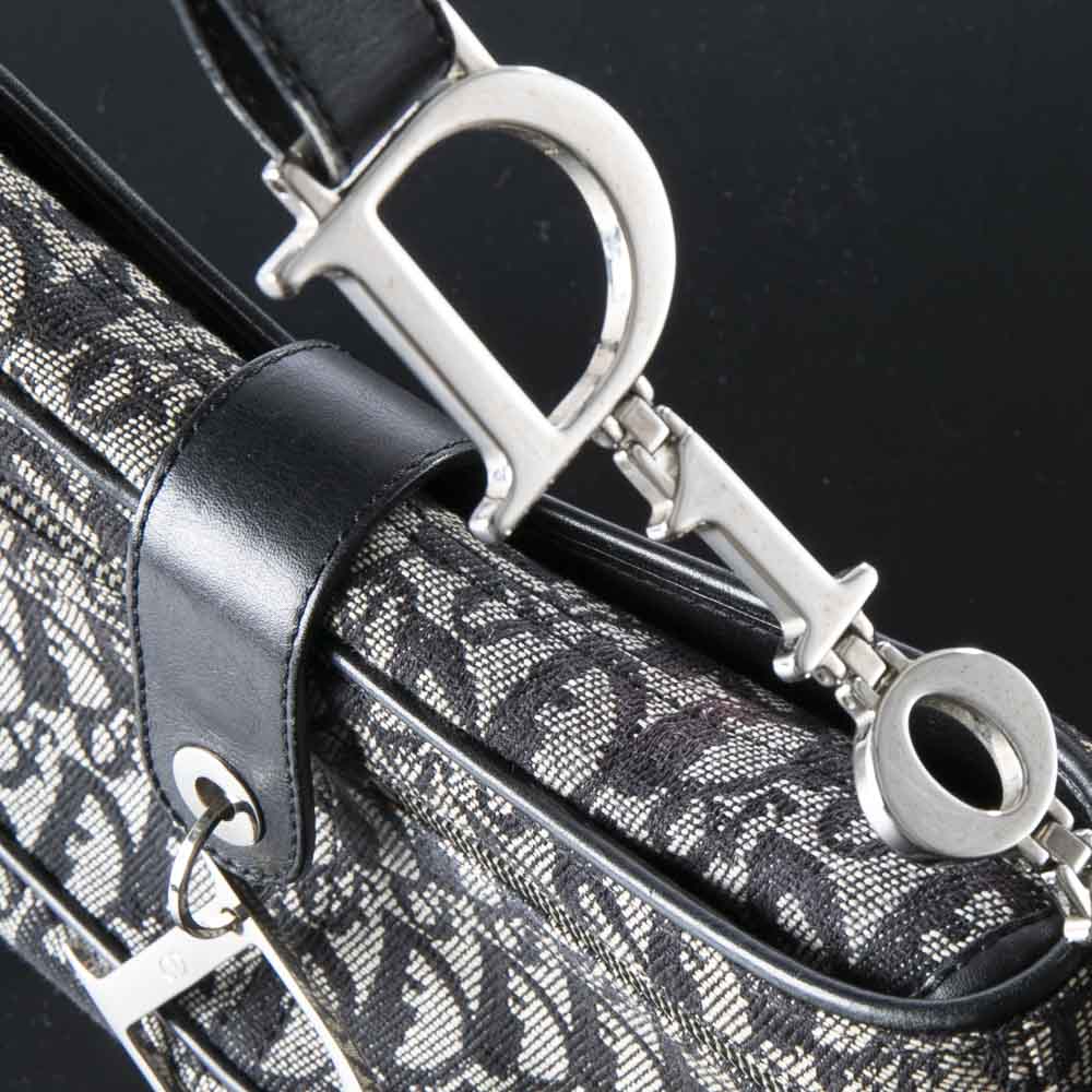 【ヴィンテージ・中古】ディオール DIOR トロッター柄デカロゴ金具ワンショルダーバッグ【FITHOUSE ONLINE SHOP】