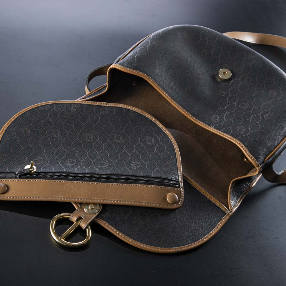 ヴィンテージ・中古】ディオール DIOR ハニカム柄PVCショルダーバッグ 