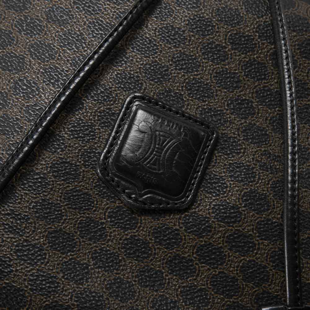 ヴィンテージ・中古】セリーヌ CELINE マカダム柄巾着ショルダーバッグ ヴィンテージ・中古】セリーヌ CELINE マカダム柄巾着ショルダーバッグ