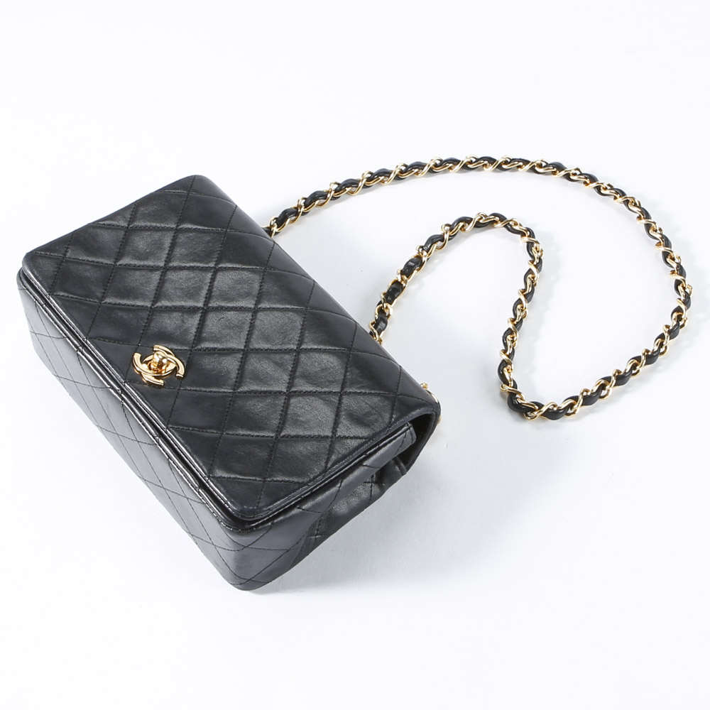 ヴィンテージ・中古】シャネル CHANEL ラムスキンターンロックフル ...