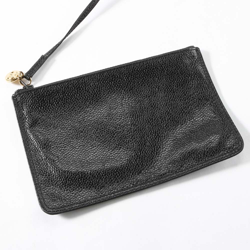 【ヴィンテージ・中古】シャネル CHANEL キャビアスキントリプルココ巾着ショルダーバッグ【FITHOUSE ONLINE SHOP】