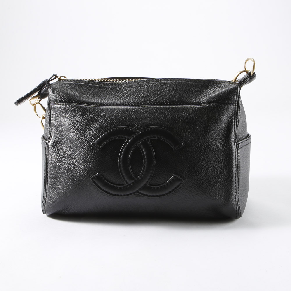 ヴィンテージ・中古】シャネル CHANEL ココマークワンショルダーバッグ 1点物になります。 CHANEL 正規品 ショルダーバックUSED COCO ショルダーバッグ