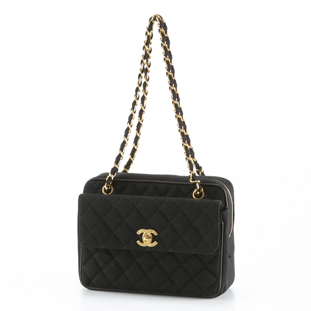 <br>CHANEL シャネル/キャンバスWフラップチェーンショルダー/358****/シャネル/ABランク/09