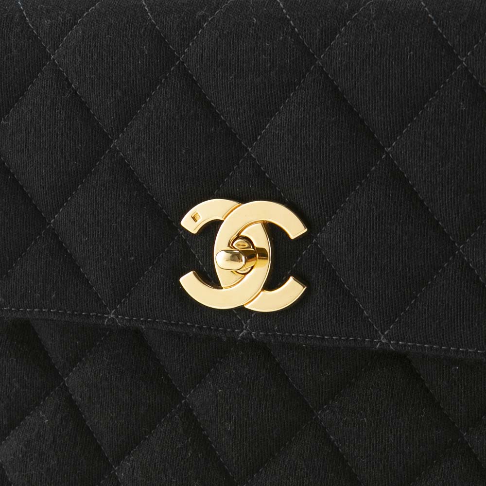 【ヴィンテージ・中古】シャネル CHANEL 前フラップコットンチェーンショルダーバッグ【FITHOUSE ONLINE SHOP】