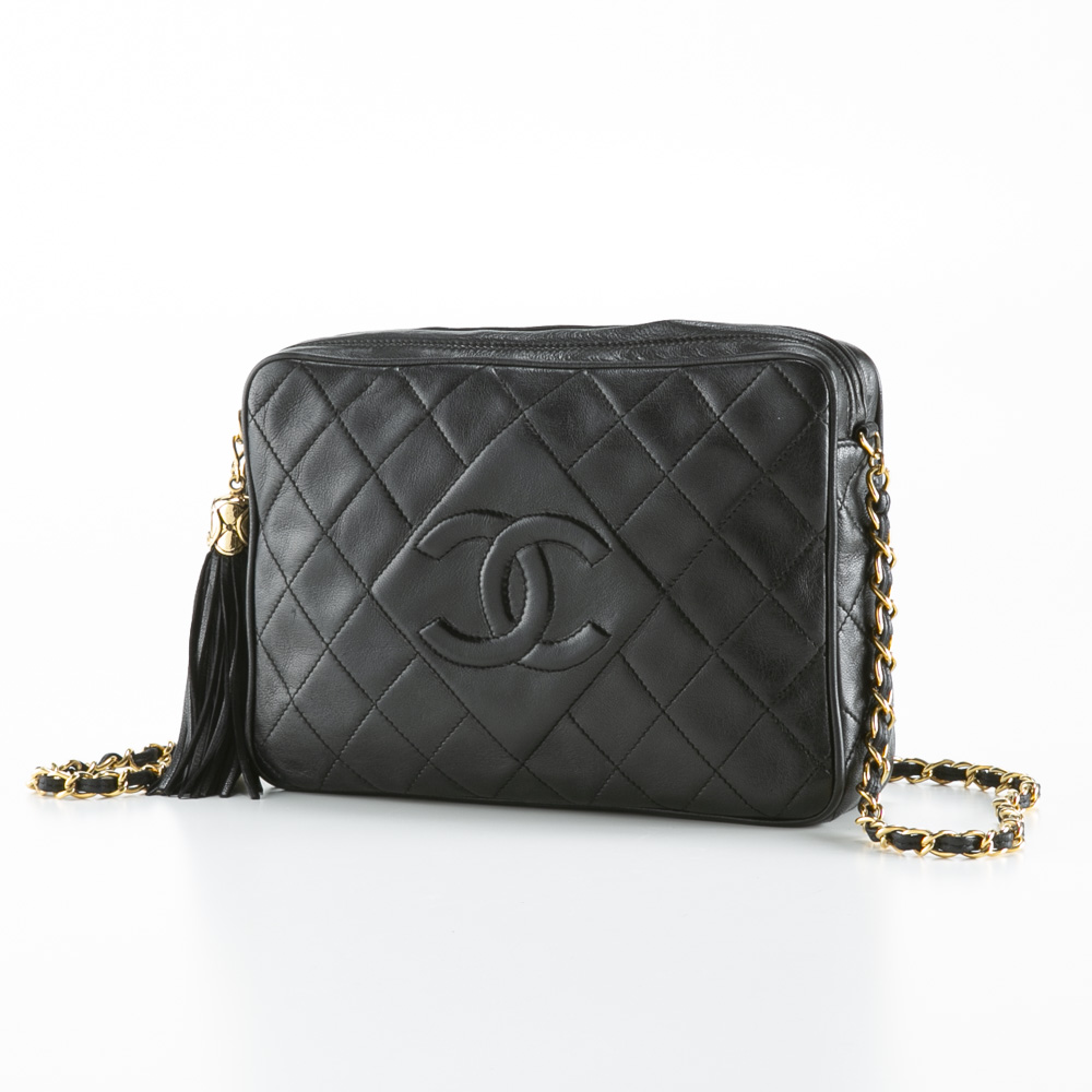 ヴィンテージ・中古】シャネル CHANEL ラムマトラッセフリンジ ...