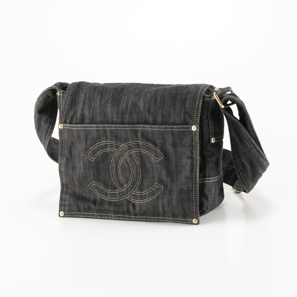 【ヴィンテージ・中古】シャネル CHANEL ショルダーバッグ デニムメッセンジャーバッグ【FITHOUSE ONLINE SHOP】