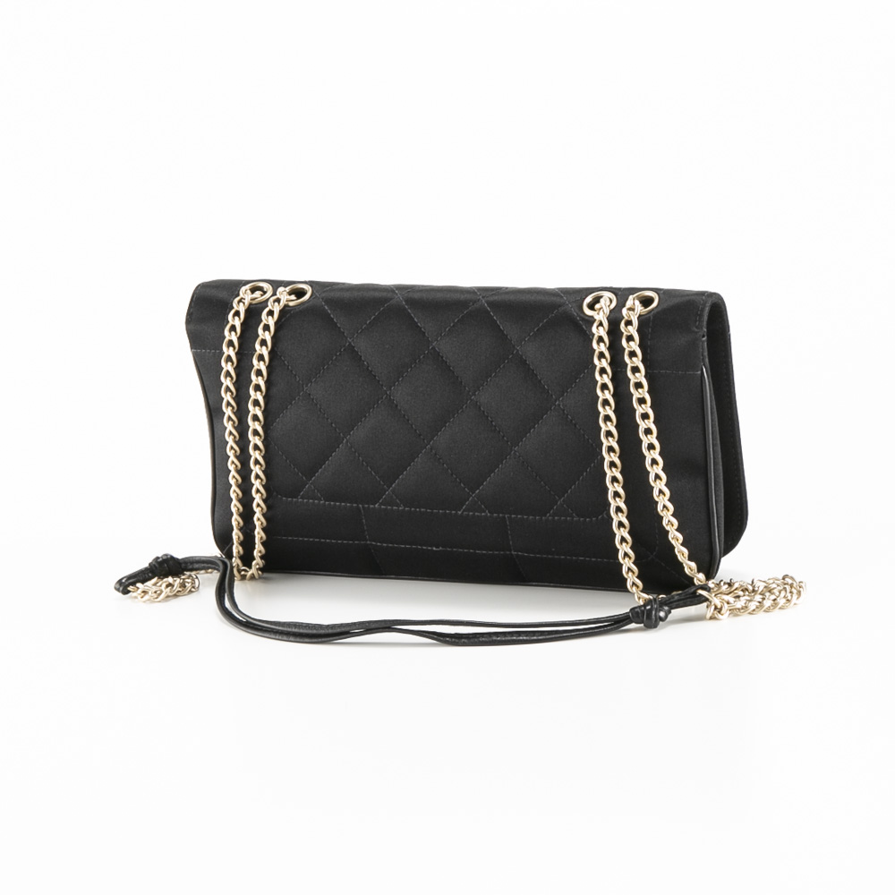 【ヴィンテージ・中古】シャネル CHANEL サテンキルティングショルダーバッグ 【FITHOUSE ONLINE SHOP】