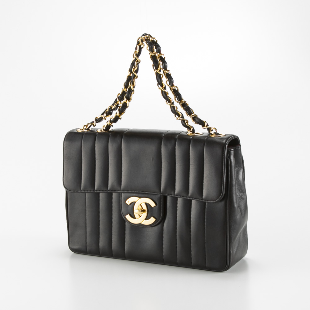 【ヴィンテージ・中古】シャネル CHANEL デカマトラッセ30 マドモアゼル シングルフラップショルダーバッグ【FITHOUSE ONLINE SHOP】