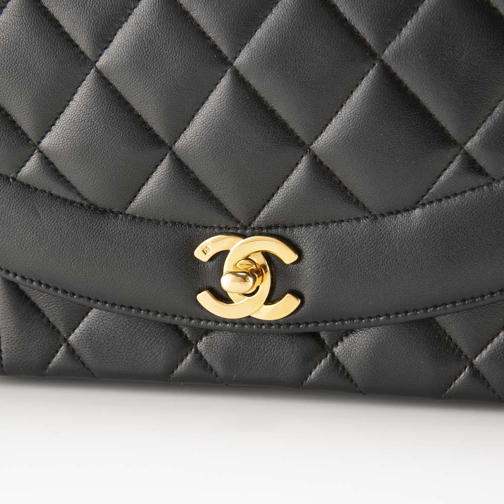 【ヴィンテージ・中古】シャネル CHANEL ショルダーバッグ ラムスキンダイアナ#22 A01164【FITHOUSE ONLINE SHOP】