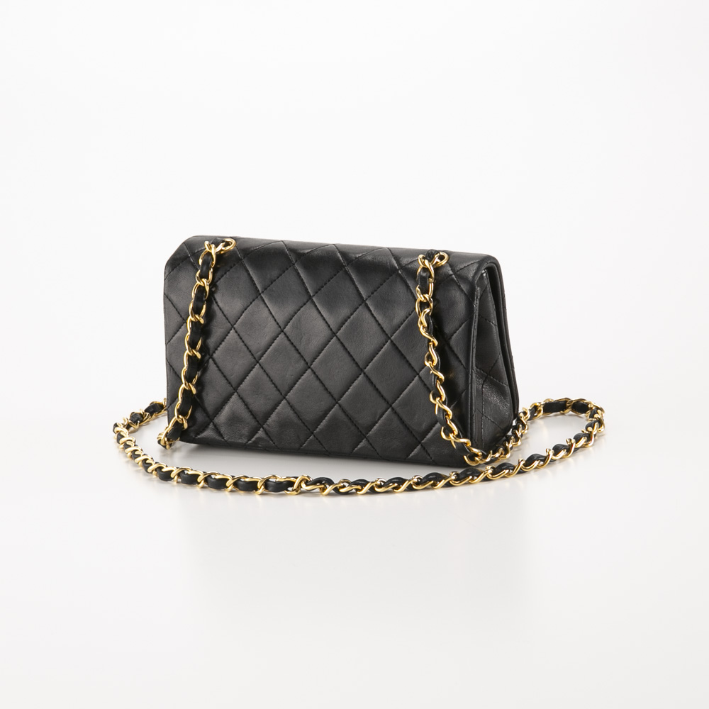 【ヴィンテージ・中古】シャネル CHANEL ターンロックフルフラップマトラッセショルダーバッグ【FITHOUSE ONLINE SHOP】