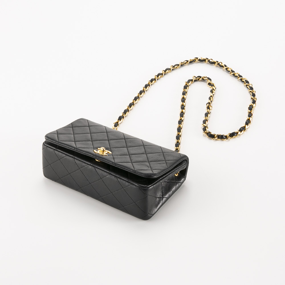 【ヴィンテージ・中古】シャネル CHANEL ターンロックフルフラップマトラッセショルダーバッグ【FITHOUSE ONLINE SHOP】