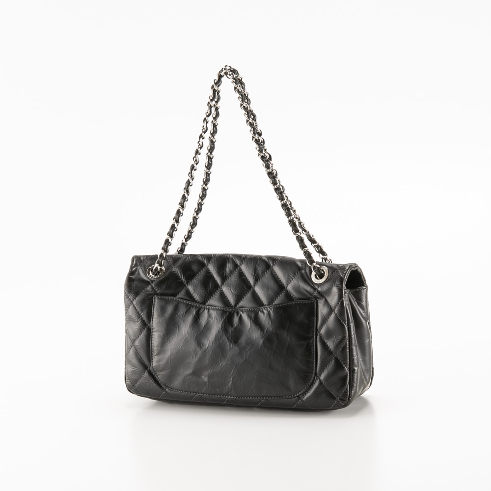 【ヴィンテージ・中古】シャネル CHANEL シワ加工パテントチェーンショルダーバッグ【FITHOUSE ONLINE SHOP】