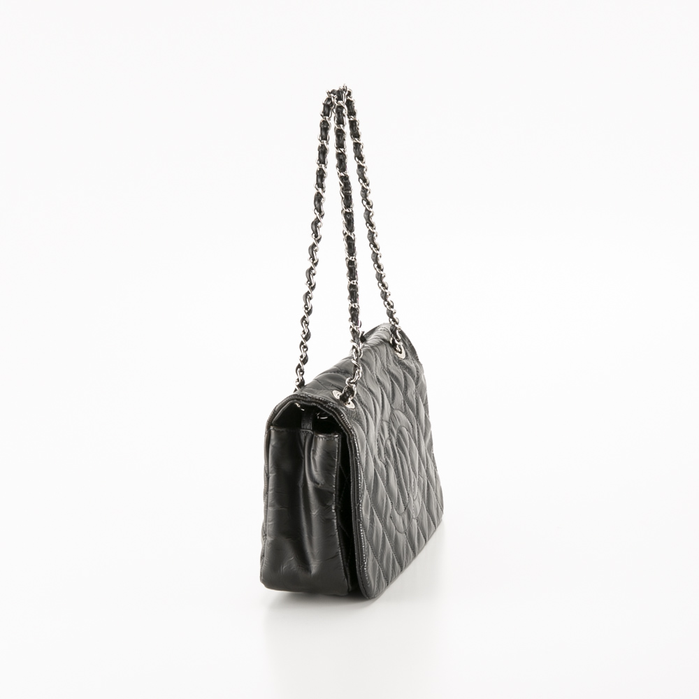 【ヴィンテージ・中古】シャネル CHANEL シワ加工パテントチェーンショルダーバッグ【FITHOUSE ONLINE SHOP】