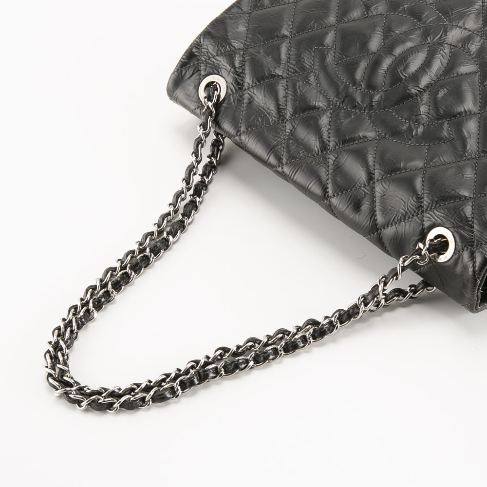 【ヴィンテージ・中古】シャネル CHANEL シワ加工パテントチェーンショルダーバッグ【FITHOUSE ONLINE SHOP】