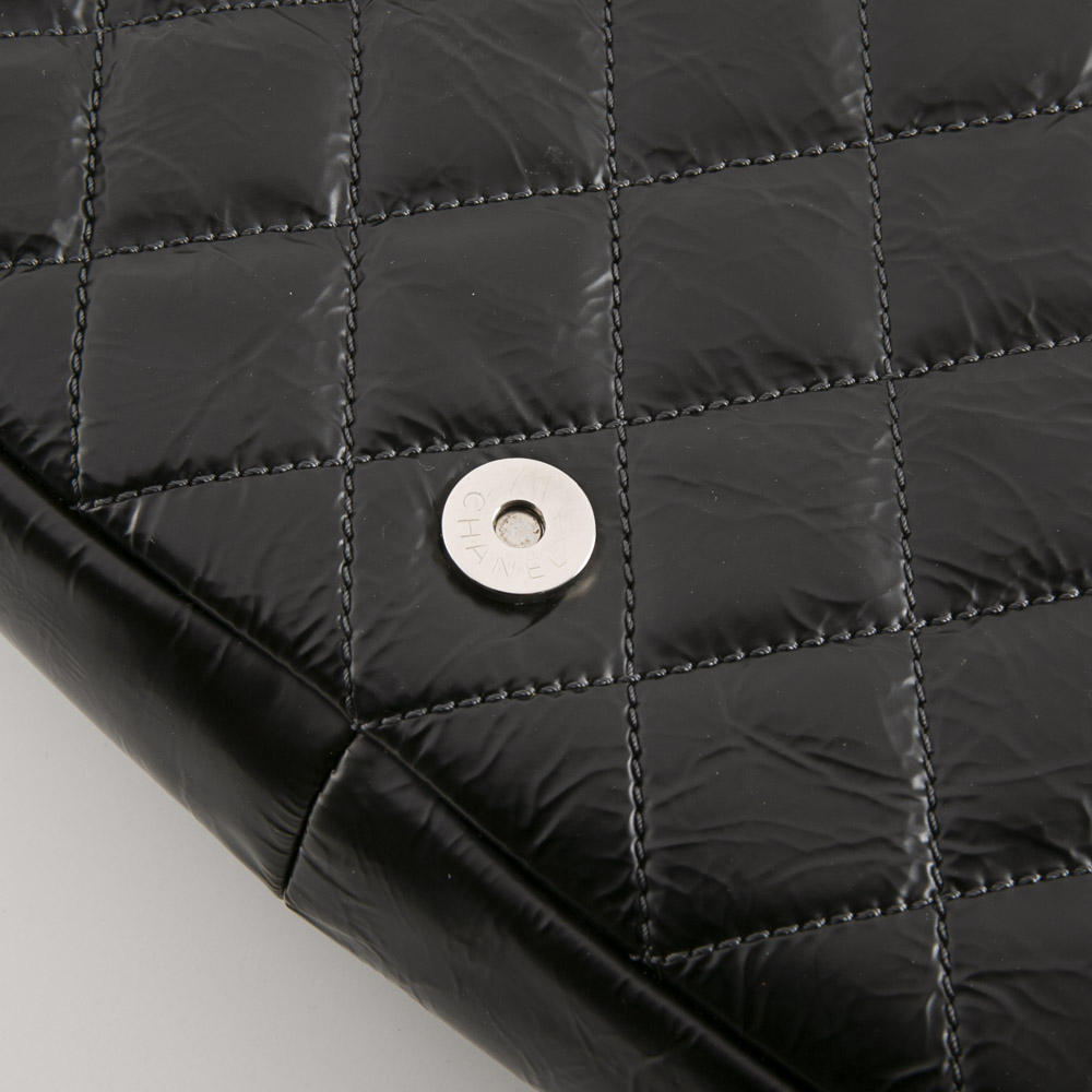 【ヴィンテージ・中古】シャネル CHANEL シワ加工パテントチェーンショルダーバッグ【FITHOUSE ONLINE SHOP】