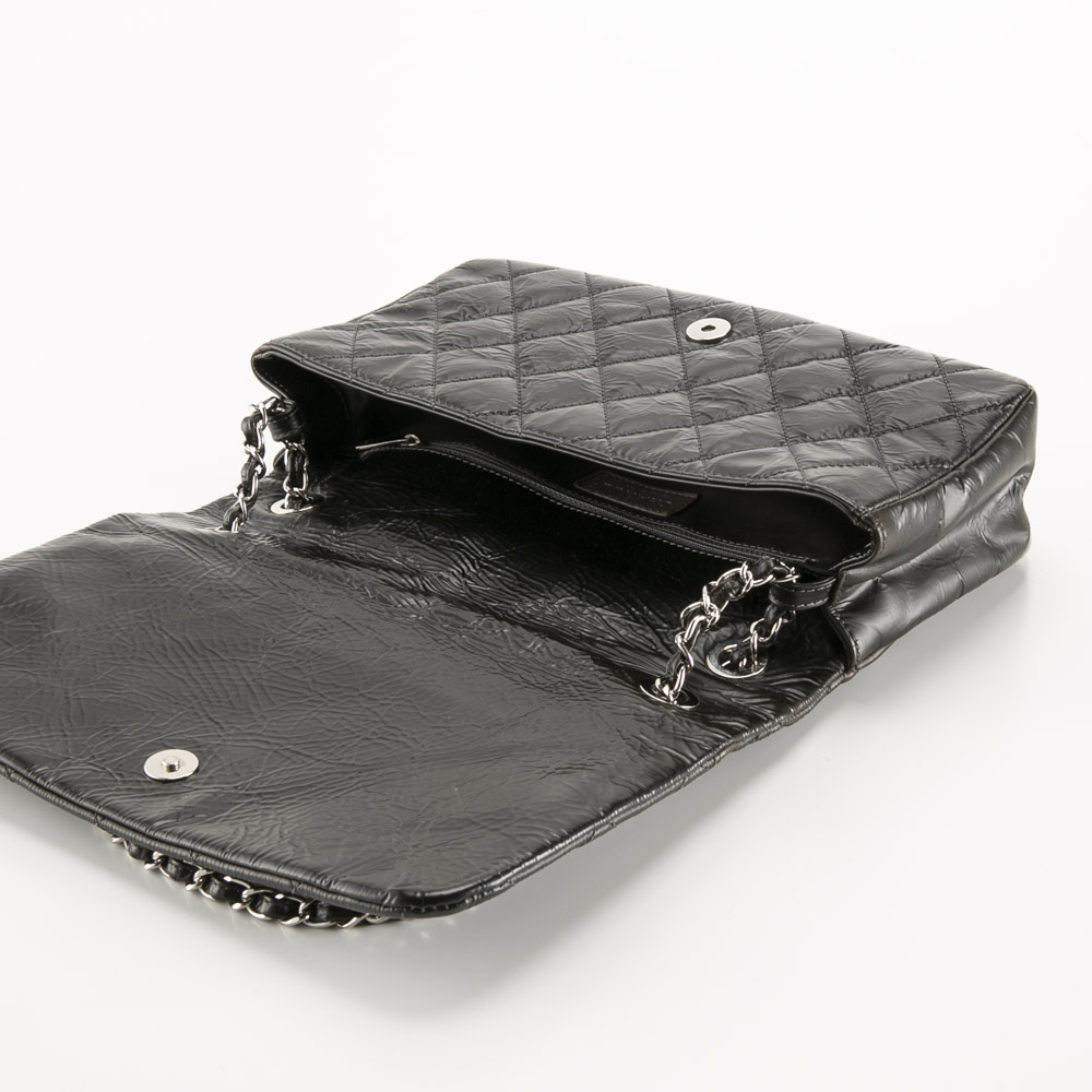 【ヴィンテージ・中古】シャネル CHANEL シワ加工パテントチェーンショルダーバッグ【FITHOUSE ONLINE SHOP】