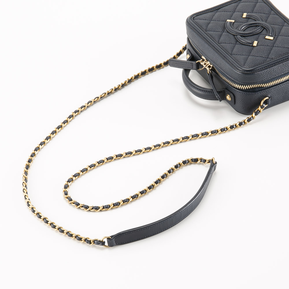 【ヴィンテージ・中古】シャネル CHANEL ショルダーバッグ CCフィリグリー スモール バニティバッグ A93342【FITHOUSE ONLINE SHOP】