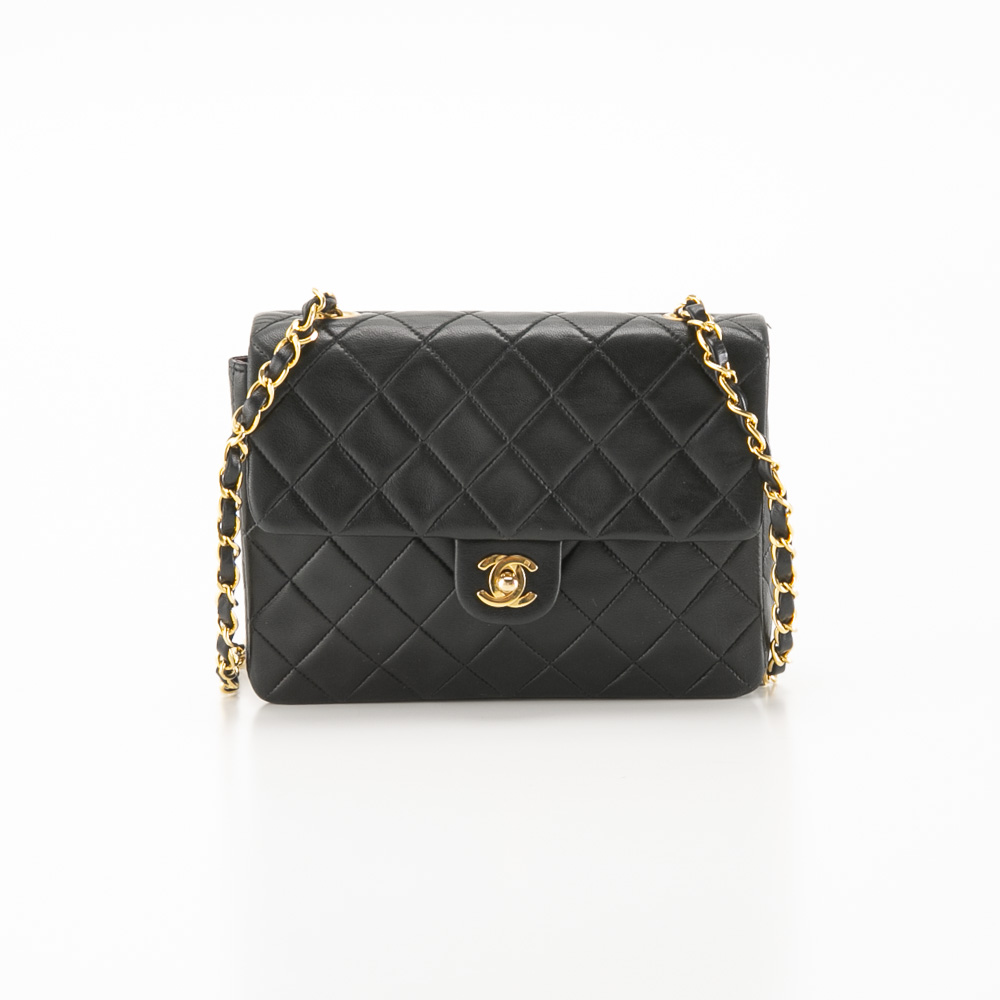 【ヴィンテージ・中古】シャネル CHANEL ラムスキン ミニマトラッセ フラップライン ストレート ショルダーバッグ A01163【FITHOUSE ONLINE SHOP】