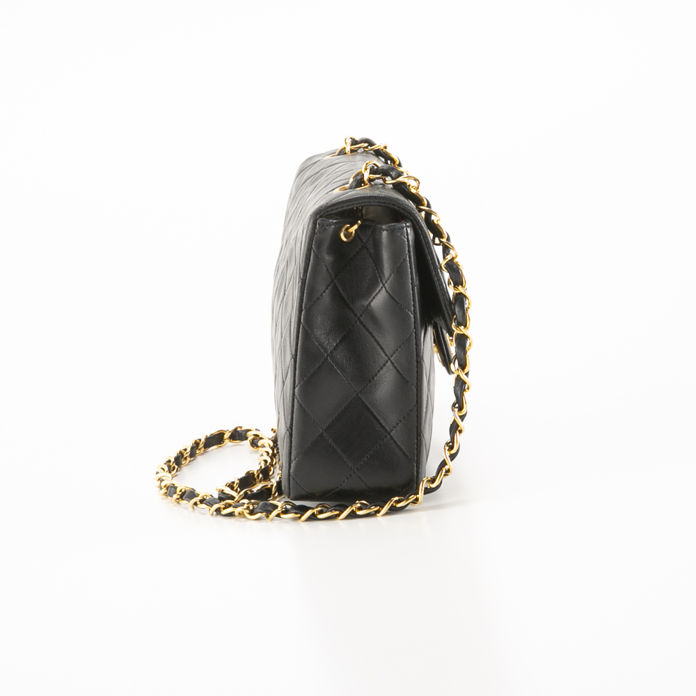 【ヴィンテージ・中古】シャネル CHANEL ラムスキン ミニマトラッセ フラップライン ストレート ショルダーバッグ A01163【FITHOUSE ONLINE SHOP】