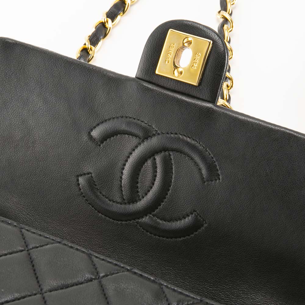 【ヴィンテージ・中古】シャネル CHANEL ラムスキン ミニマトラッセ フラップライン ストレート ショルダーバッグ A01163【FITHOUSE ONLINE SHOP】